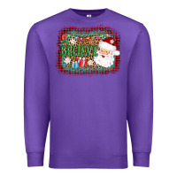 Purple believe santa Premium Sweatshirt - AdoDesignShop