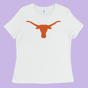 Texas Longhorns Vintage Hoodie Ladies Tee Designed By Linhvisuals