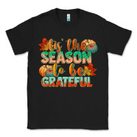 Black tis the season to be grateful Classic Tee - CowGirlArtShop