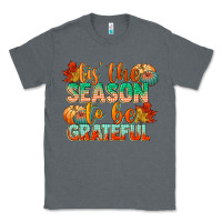 Charcoal Heather tis the season to be grateful Classic Tee - CowGirlArtShop