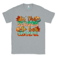 Heather Grey tis the season to be grateful Classic Tee - CowGirlArtShop