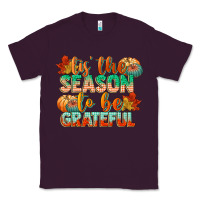 Plum tis the season to be grateful Classic Tee - CowGirlArtShop