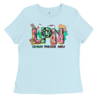 Baby Blue licensed practical nurse Ladies Tee - CowGirlArtShop