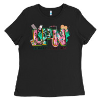 Black licensed practical nurse Ladies Tee - CowGirlArtShop