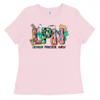 Bubblegum Pink licensed practical nurse Ladies Tee - CowGirlArtShop