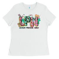 White licensed practical nurse Ladies Tee - CowGirlArtShop