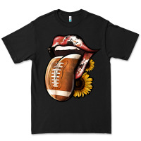 Black Football Tongue Premium Tee - Jasminsmagicworld
