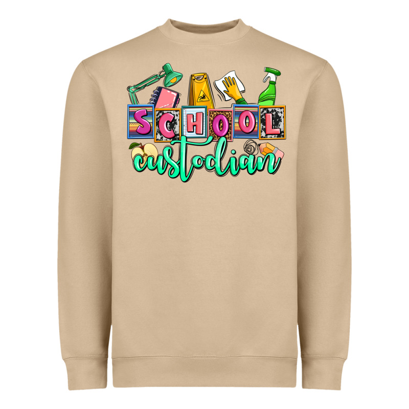 School Custodian Heavyweight Sweatshirt by AdoDesignShop | Teevron