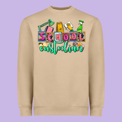 School Custodian Heavyweight Sweatshirt Designed By Adodesignshop