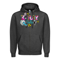 Charcoal Heather x ray tech Zipper Hoodie - AdoDesignShop