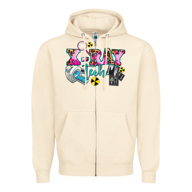 X Ray Tech Zipper Hoodie by AdoDesignShop | Teevron
