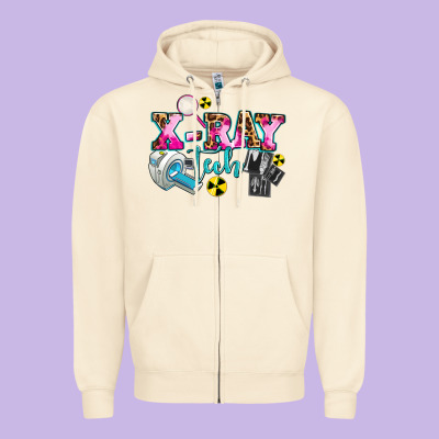 X Ray Tech Zipper Hoodie Designed By Adodesignshop