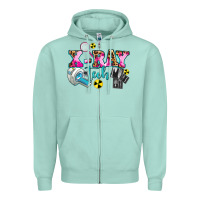 Seafoam x ray tech Zipper Hoodie - AdoDesignShop