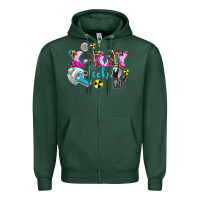 Sports Green x ray tech Zipper Hoodie - AdoDesignShop