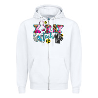 White x ray tech Zipper Hoodie - AdoDesignShop
