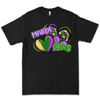 Black mardi gras heart Premium Tee - CowGirlArtShop