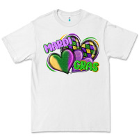 White mardi gras heart Premium Tee - CowGirlArtShop