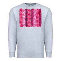Heather Grey breast cancer brushstroke Premium Sweatshirt - AdoDesignShop