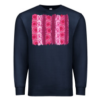 Navy breast cancer brushstroke Premium Sweatshirt - AdoDesignShop