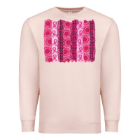 Pale Pink breast cancer brushstroke Premium Sweatshirt - AdoDesignShop