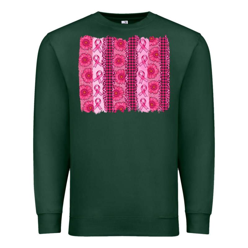 Breast Cancer Brushstroke Premium Sweatshirt by AdoDesignShop | Teevron
