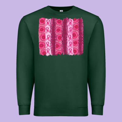 Breast Cancer Brushstroke Premium Sweatshirt Designed By Adodesignshop