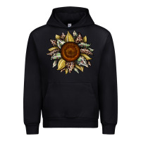 Black sunflower camouflage and leopard 2 Urban Hoodie - JahusDesignShop