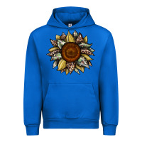 Cobalt sunflower camouflage and leopard 2 Urban Hoodie - JahusDesignShop