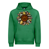 Emerald sunflower camouflage and leopard 2 Urban Hoodie - JahusDesignShop