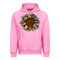 Fuchsia Pink sunflower camouflage and leopard 2 Urban Hoodie - JahusDesignShop