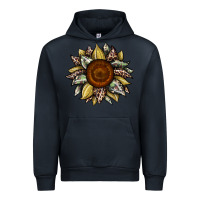Navy sunflower camouflage and leopard 2 Urban Hoodie - JahusDesignShop
