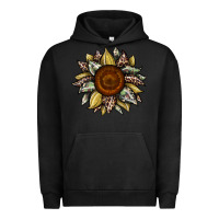Pigment Black sunflower camouflage and leopard 2 Urban Hoodie - JahusDesignShop