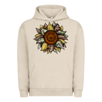 Pigment French Oak sunflower camouflage and leopard 2 Urban Hoodie - JahusDesignShop