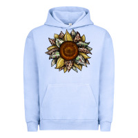 Pigment Grape Ice sunflower camouflage and leopard 2 Urban Hoodie - JahusDesignShop