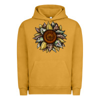 Pigment Peanut Butter sunflower camouflage and leopard 2 Urban Hoodie - JahusDesignShop