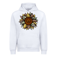 White sunflower camouflage and leopard 2 Urban Hoodie - JahusDesignShop