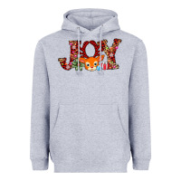 Heather Grey joy reindeer Heavyweight Hoodie - AdoDesignShop