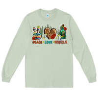 Matcha Peace Love Tequila Long Sleeve Tee - BundleAndBundleShop