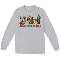 Moon Dust Peace Love Tequila Long Sleeve Tee - BundleAndBundleShop