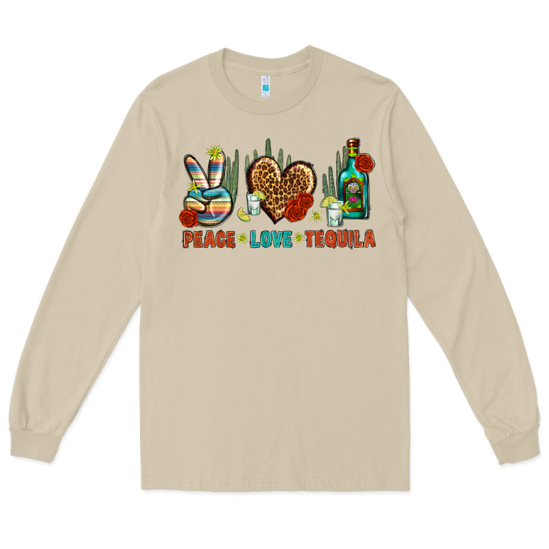 Peace Love Tequila Long Sleeve Tee by BundleAndBundleShop | Teevron