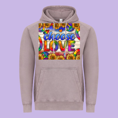 Western Choose Love Tumbler Vintage Hoodie Designed By Bundleandbundleshop