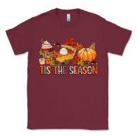 Burgundy tis the season Classic Tee - CowGirlArtShop