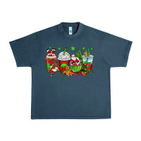 Midnight Navy christmas santa claus coffee cups Urban Heavy Tee - OliviaCreatesArt