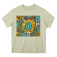 Mossy western cactus with sunflowers and turquoise tumbler tbs Heavy Core Tee - TumblerDesignByShophia