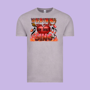 Valentine's Day Wild Thing You Make My Heart Sing Vintage Tee Designed By Fadigitalartstudio