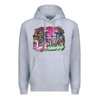 Heather Grey hello summer Premium Hoodie - SublimationCraftShop