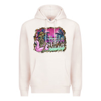 Pale Pink hello summer Premium Hoodie - SublimationCraftShop