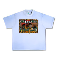Grape Ice Merry Christmas Farm Tractor Urban Heavy Tee - RanaPortraitStore