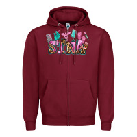 Burgundy stna Zipper Hoodie - AdoDesignShop