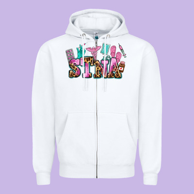 Stna Zipper Hoodie Designed By Adodesignshop